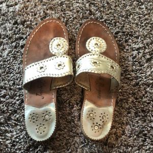 All gold Jack Rogers sandals